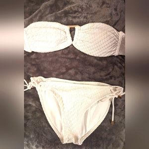 Small Dynamite White Halter Bikini